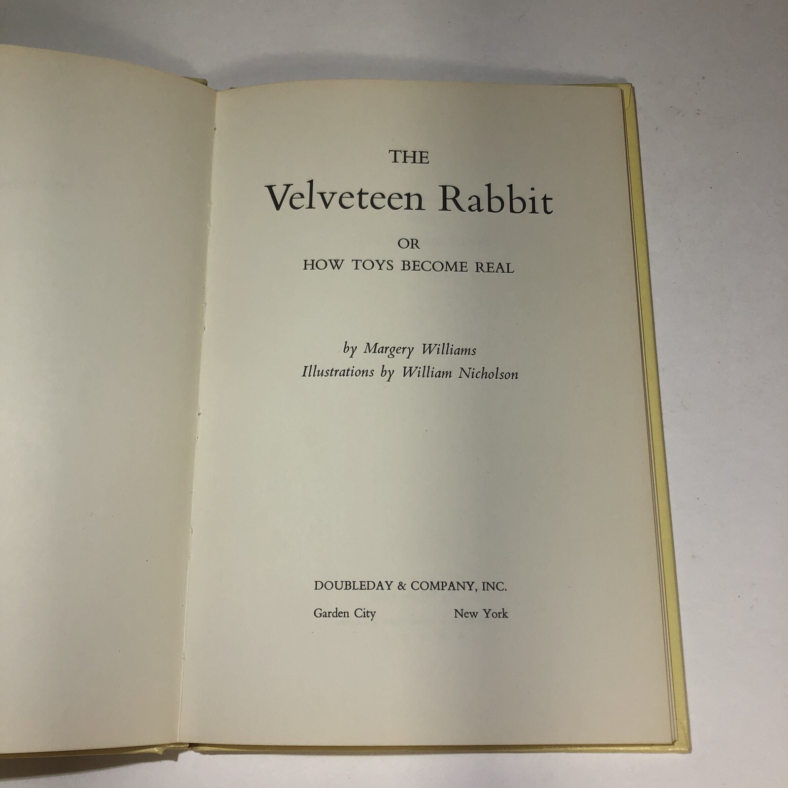 Vintage The Velveteen Rabbit By Margery Williams Hardcover With Dust Jacket VG++