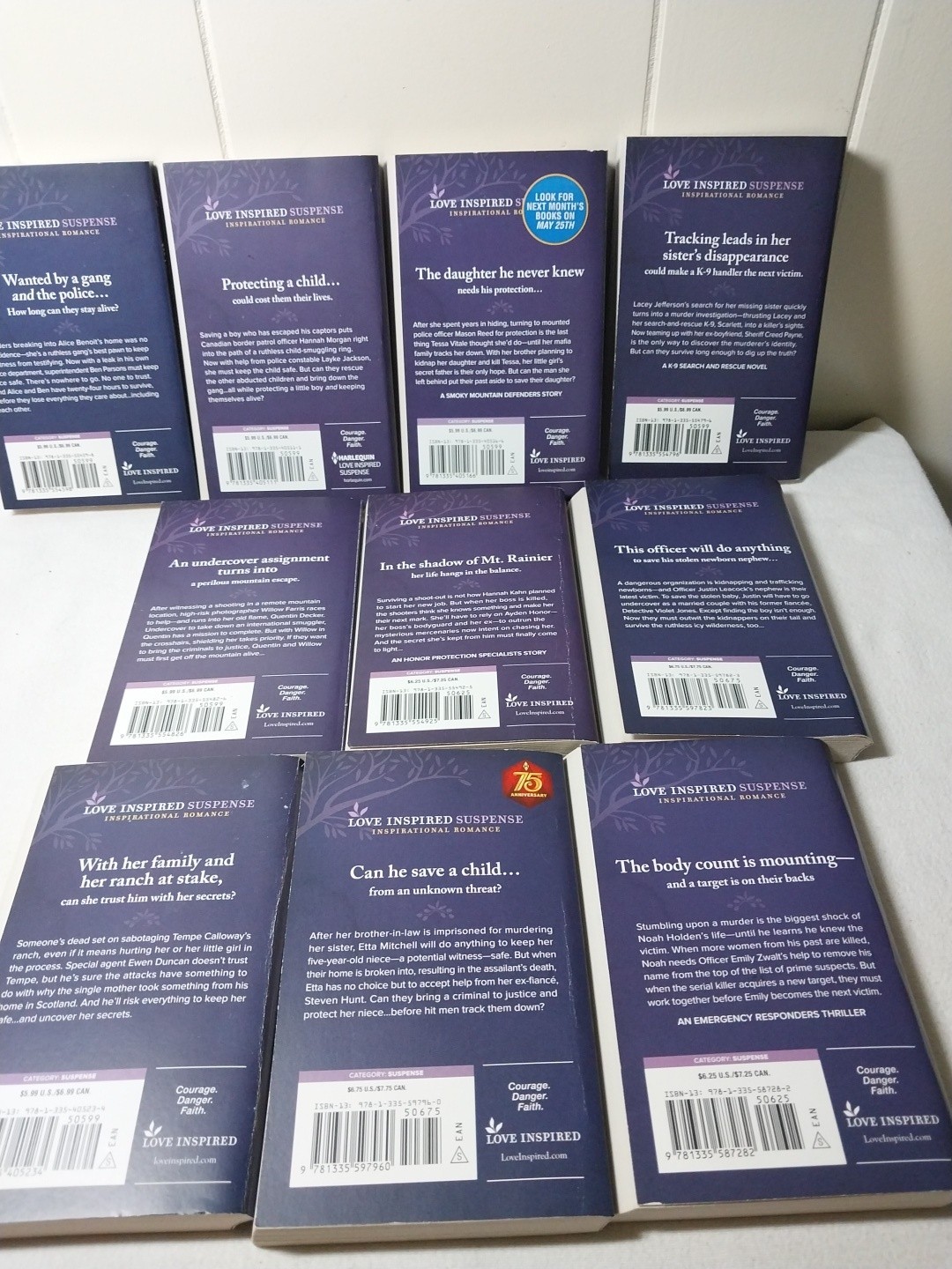 Love Inspired Suspense Huge 20 Book Lot Harlequin Romance Paperback K-9