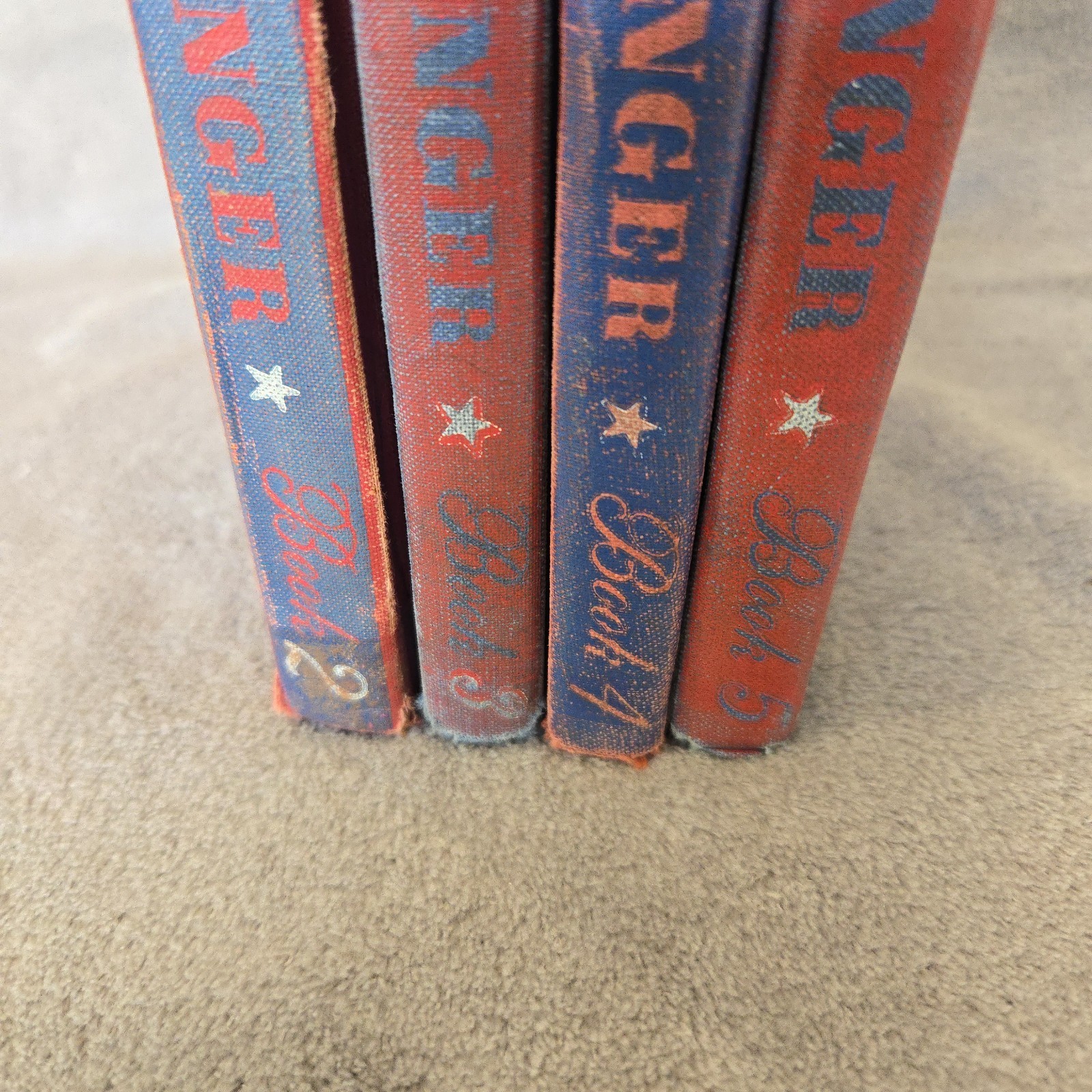 The American Singer Book 2, 3, 4, 5 Hardcover 1940s-50s Vintage School Americana