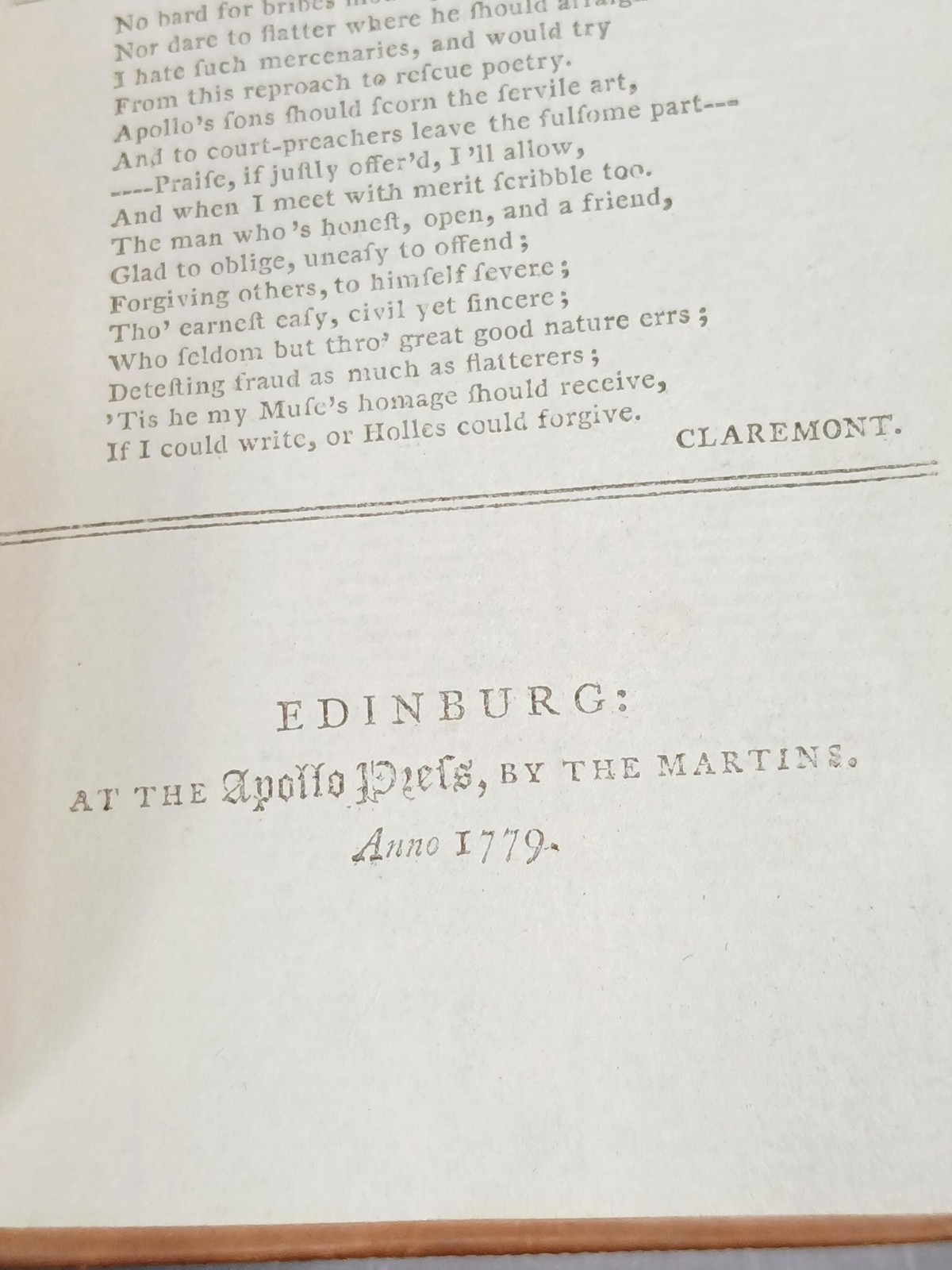 1779 Poetical Works Sir Samuel Garth Antique Leather Edinburgh 18th C English