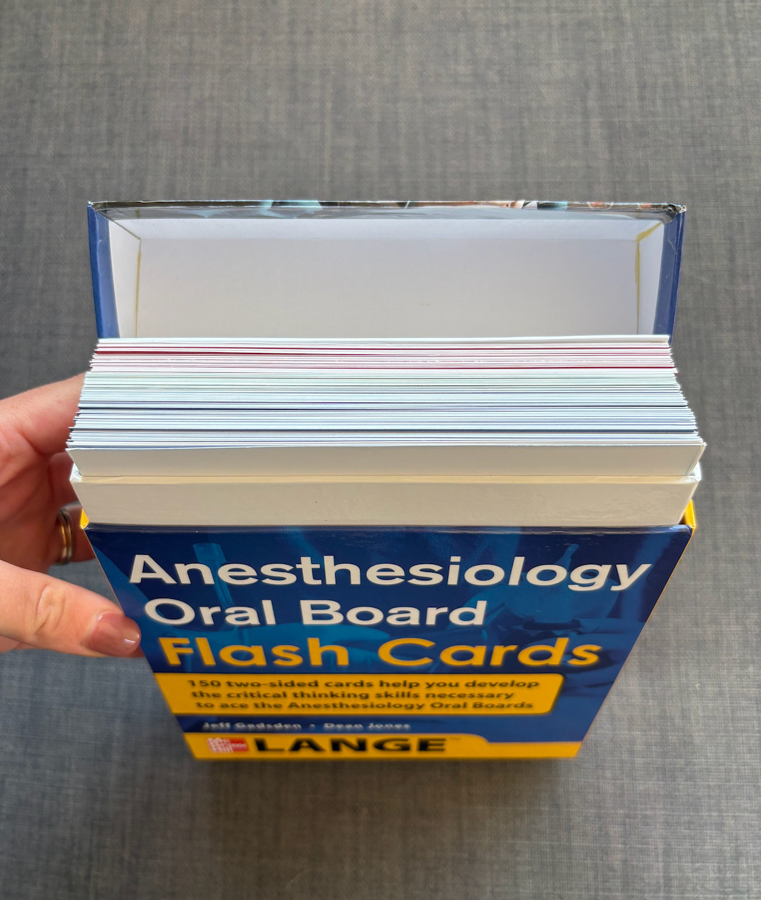 Anesthesiology Oral Board Flash Cards McGraw Hill Lange Gadsden Jones 150 Cards