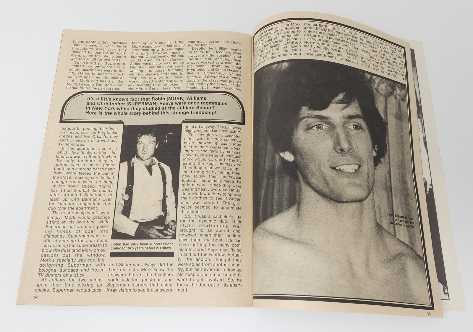 ROBIN WILLIAMS IS MORK Personality Special Magazine 1979 CHRISTOPHER REEVE