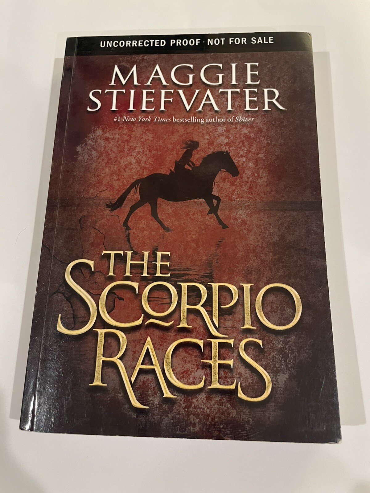 Signed Paperback ARC Uncorrected Proof The Scorpio Races By Maggie Stiefvater
