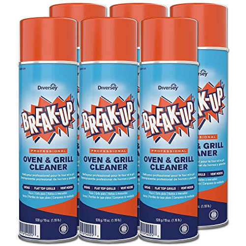 Diversey Break-Up Professional Oven & Grill Cleaner, Aerosol, 19 oz. 6 Pack