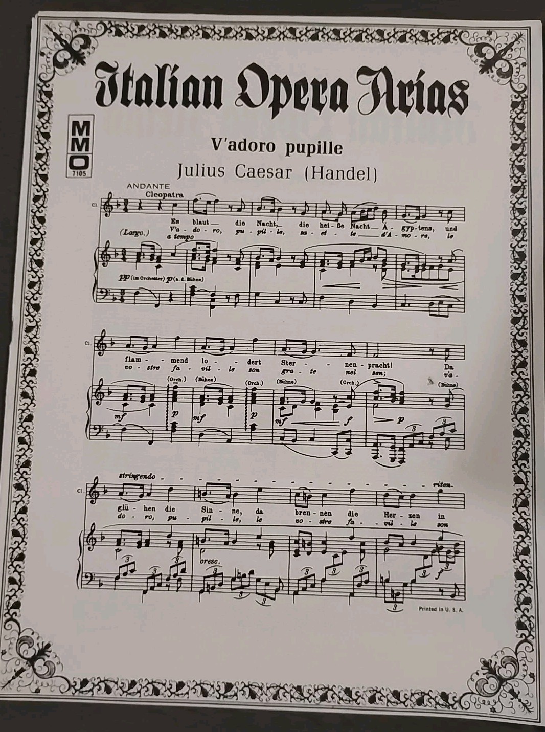 5+ lbs. Vintage Vocal Music Lot – Estate of Valentina Kozlowski