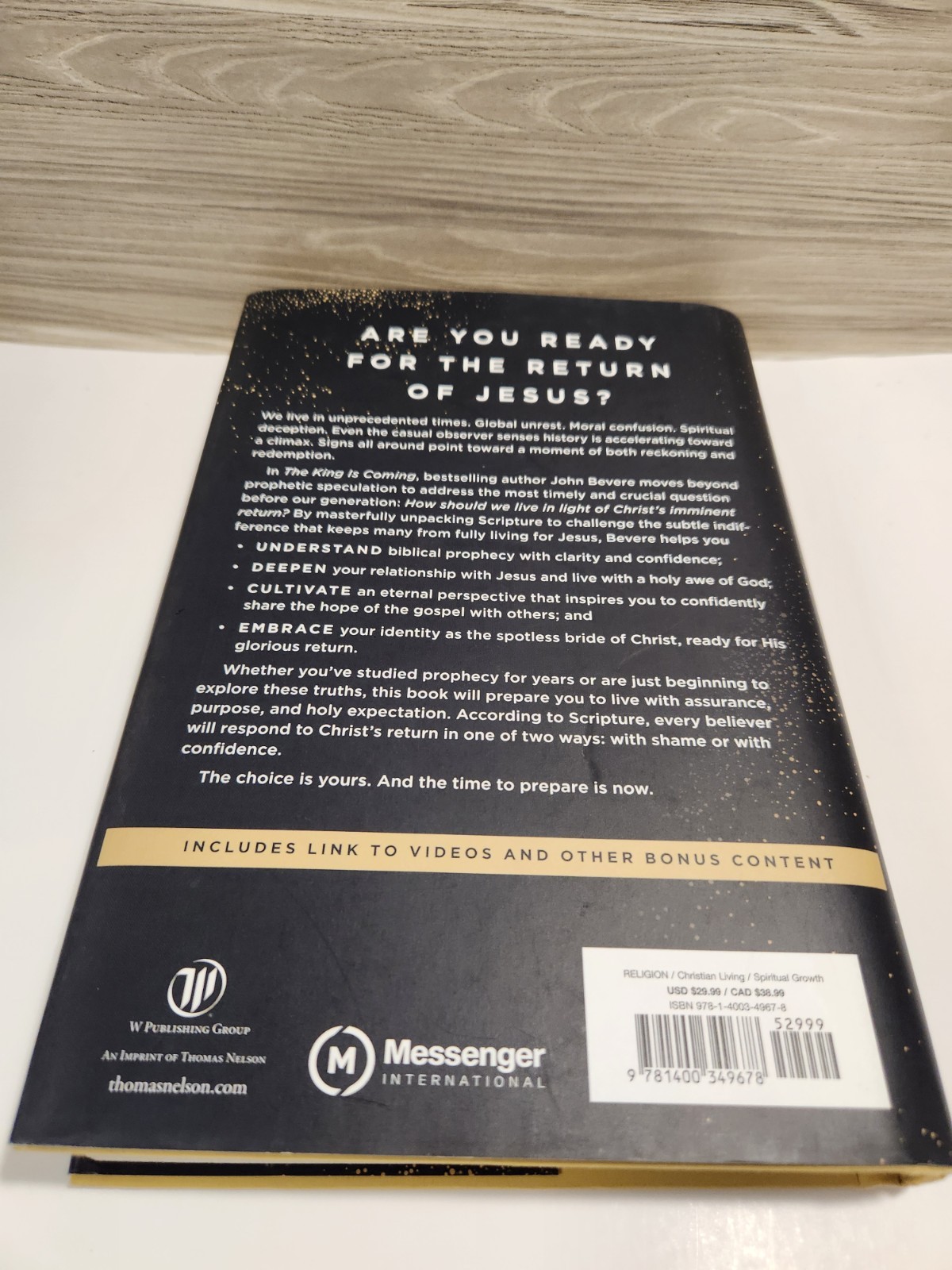 John Bevere The King Is Coming Hardcover 2026