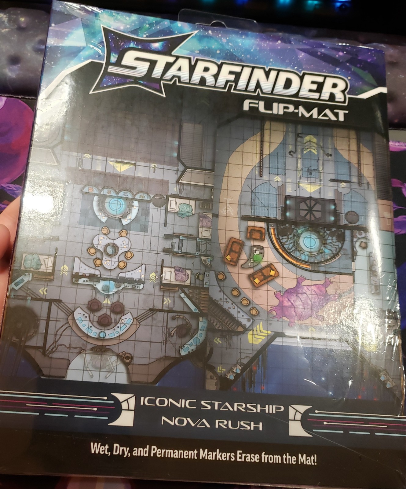 Starfinder Flip-Mat Iconic Starship Nova Rush TTRPG accessory map 2026