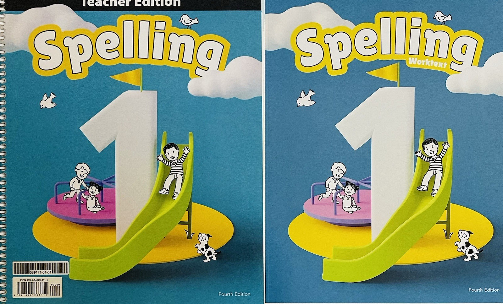 BJU Press Spelling 1 Teacher Edition & Student Worktext 4th Edition Grade 1
