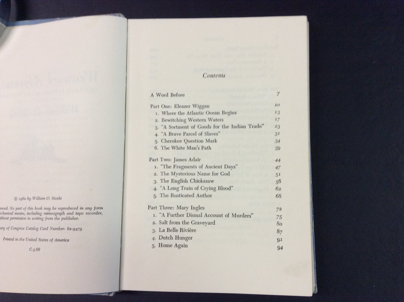 Westward Adventure by William O. Steele Hardcover 1962 188 pages (Acceptable)