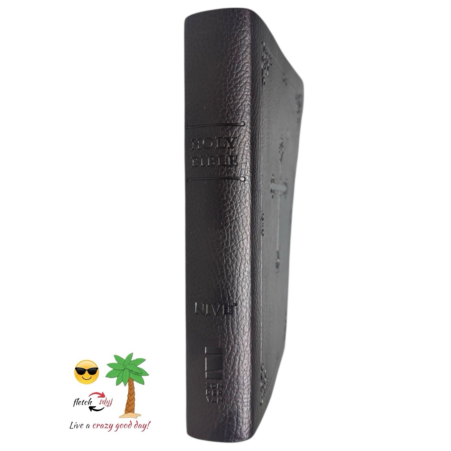 NOS NIV Compact Holy Bible Zondervan 2011 Brown LEATHERSOFT™ L👀K & Read