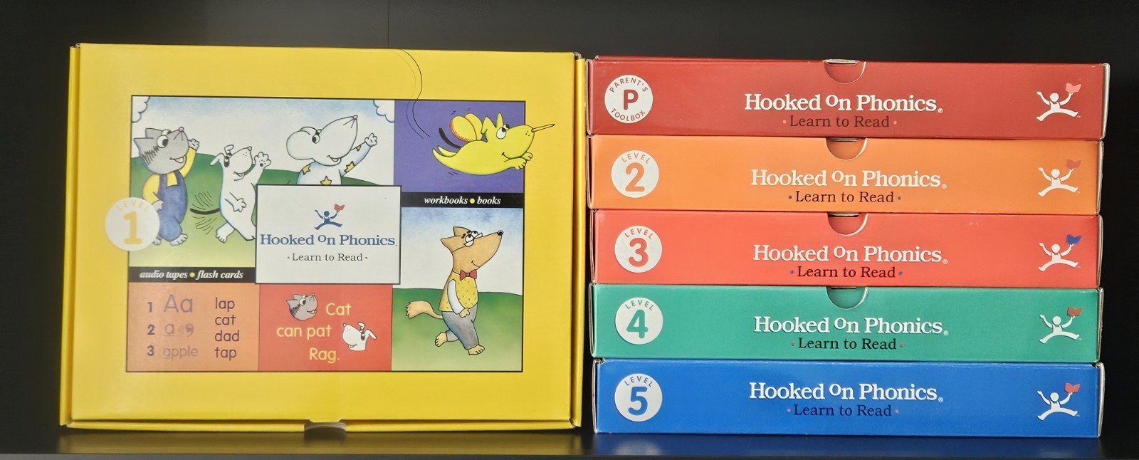 Hooked on Phonics Learn To Read Books Set Levels 1 – 5 Parent Kit Homeschool