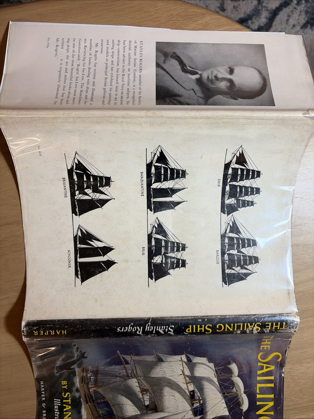 Stanley Rogers The Sailing Ship Study in Beauty 1949 Illustrated 1st Edition HC