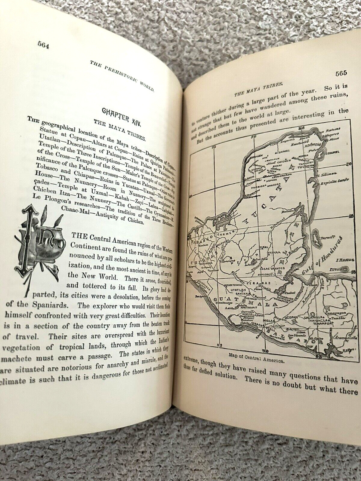 1885, The Prehistoric World: Or, Vanished Races, EA Allen, Profusely Illustrated