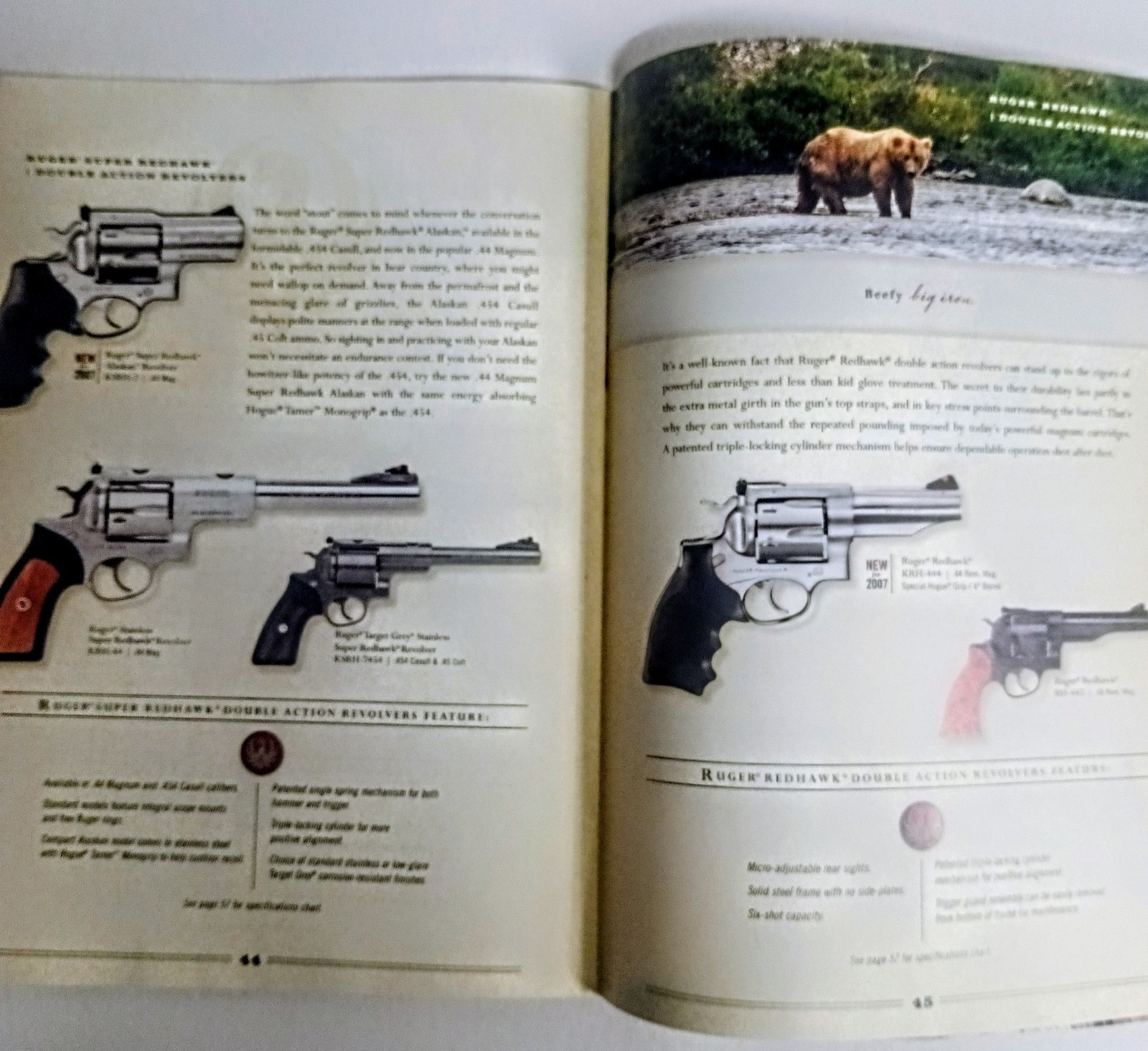 Vintage 2007 Ruger Firearms Catalog 58 Color Pages Cowboy Horse Free Shipping