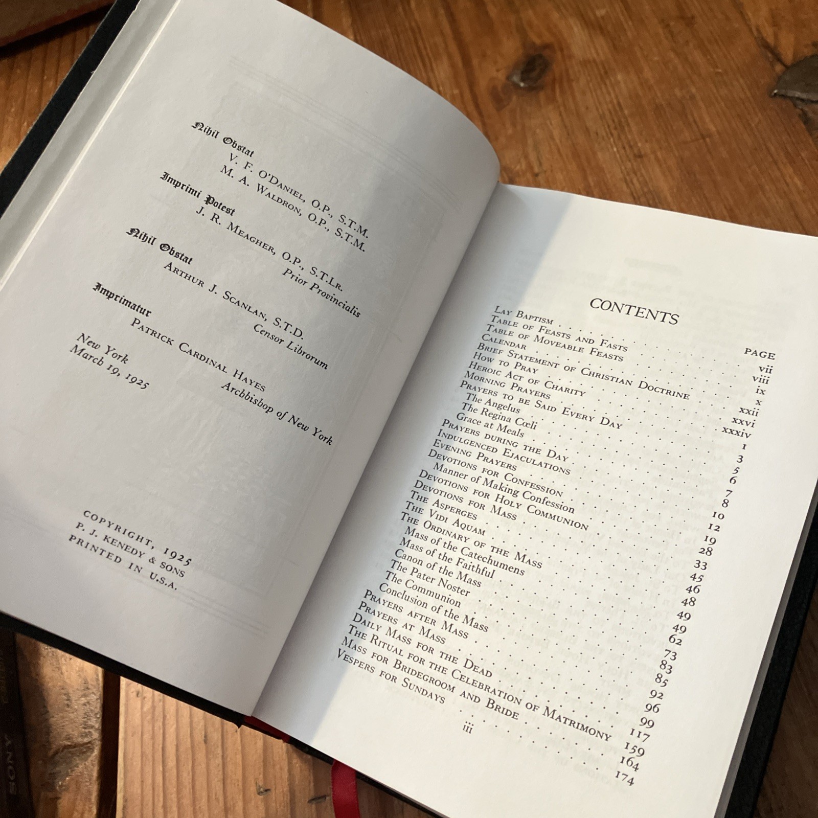 BLESSED BE GOD – Callan & McHugh Orig Pub 1925 – Catholic Prayerbook Hardback