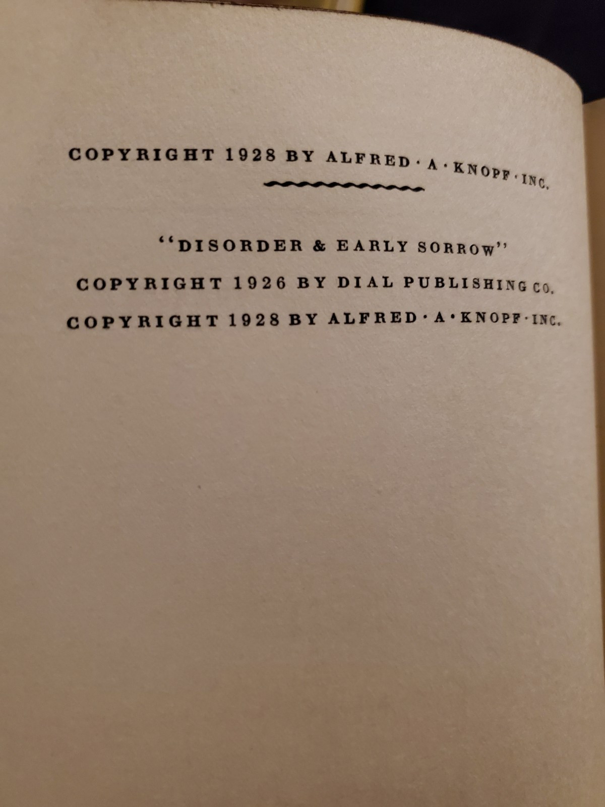 Children and Fools by Thomas Mann (Alfred A. Knopf, 1928, HCDJ)