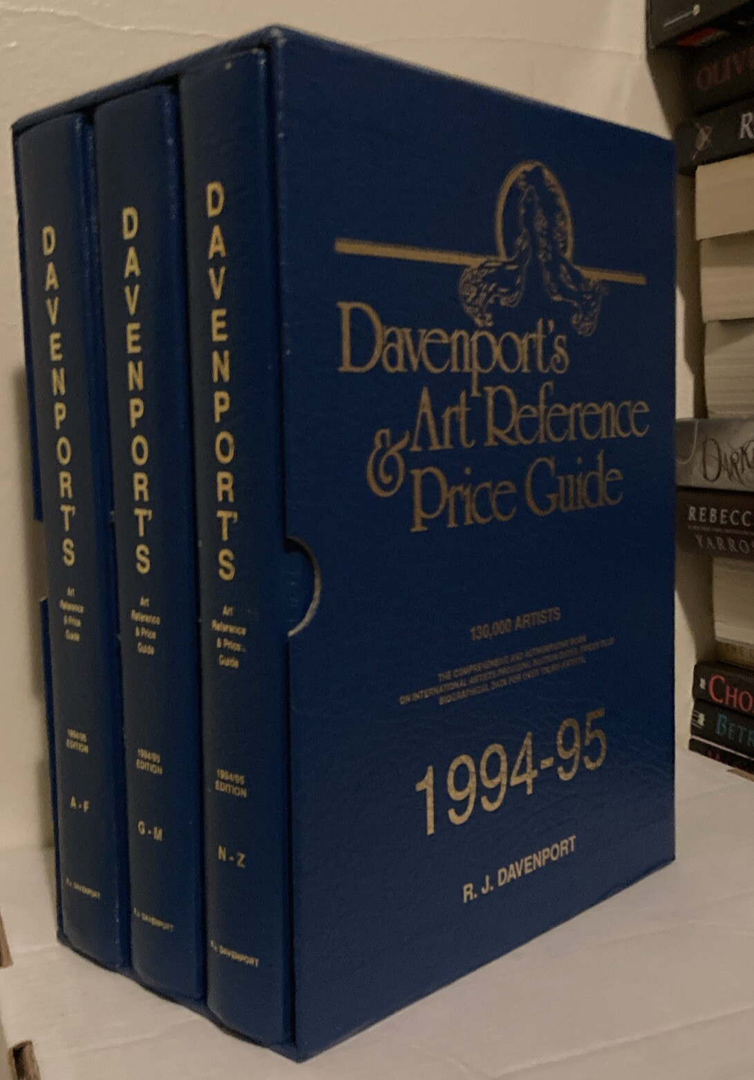 Davenport’s Art Reference & Price Guide 1994-95- Hardcover 3 Vol. Slipcased
