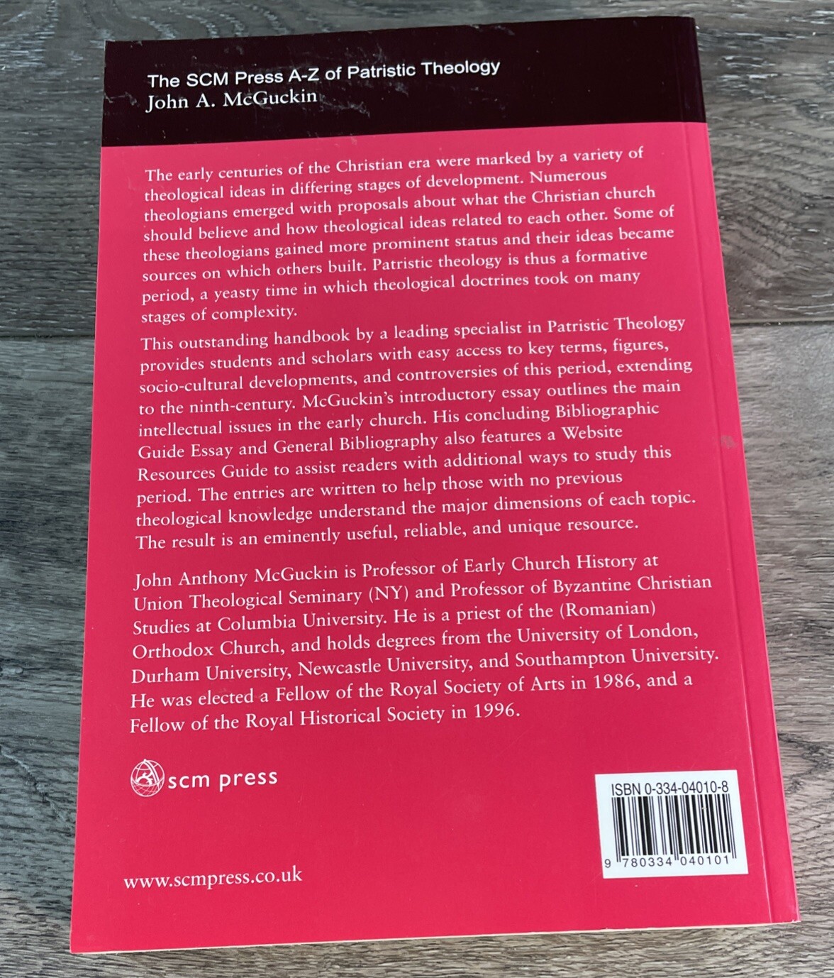 SCM PRESS A-Z OF PATRISTIC THEOLOGY By John Mcguckin Excellent