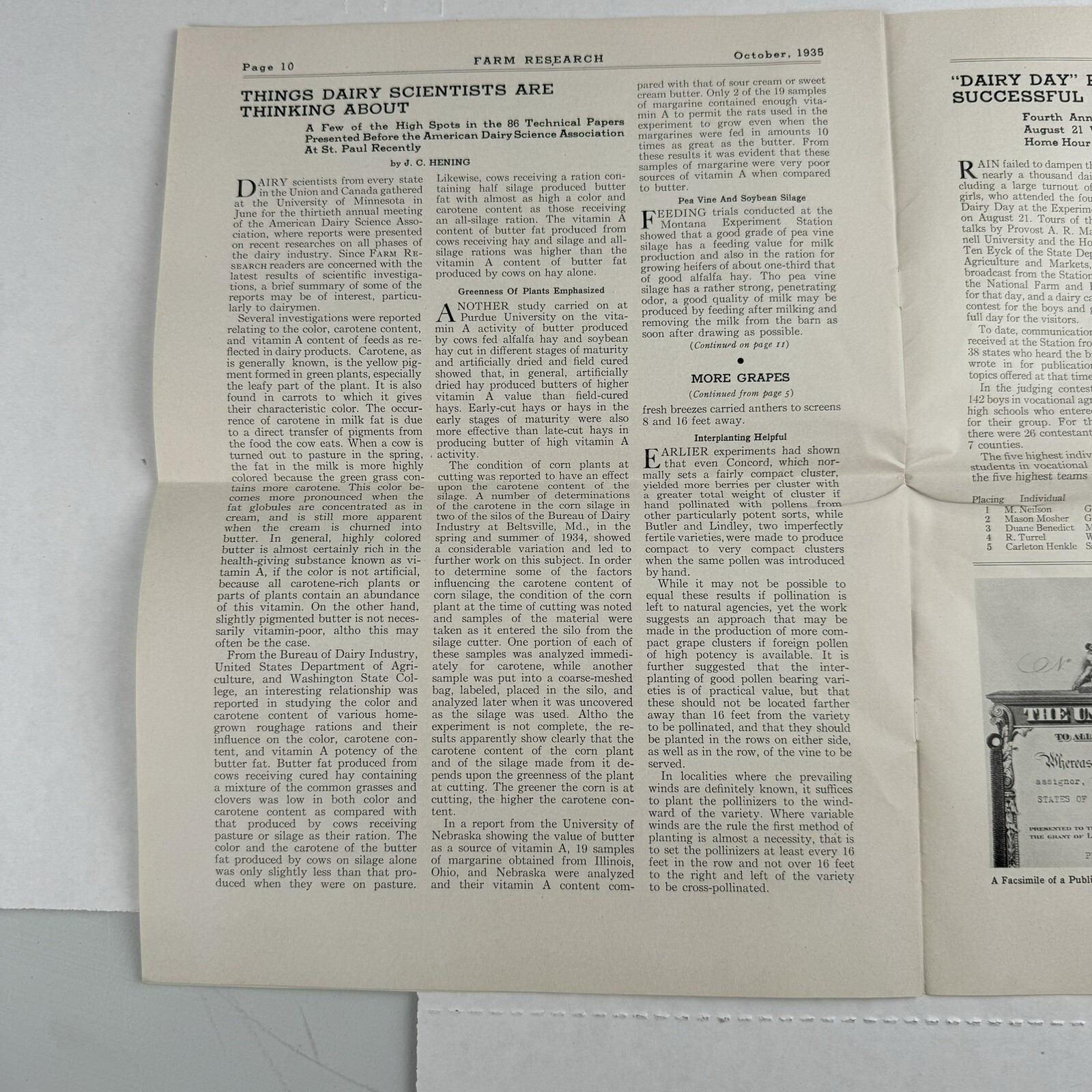 1935 Farm Research Quarterly Bulletin New York State Agricultural Experiment