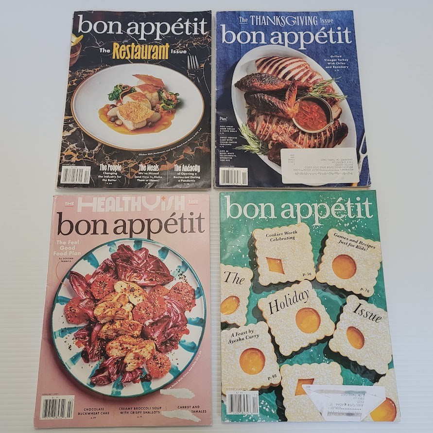 Bon Appetit Cooking Magazines Lot x13 Bundle 2020s 2008 Pasta Fall Holiday Cake