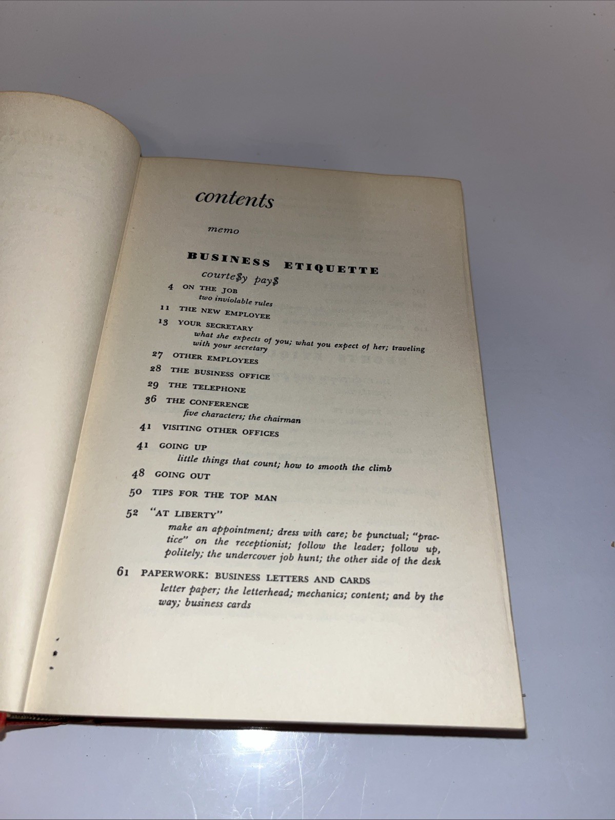“Esquire Etiquette: A Guide To Business, Sports And Social Conduct” 1953