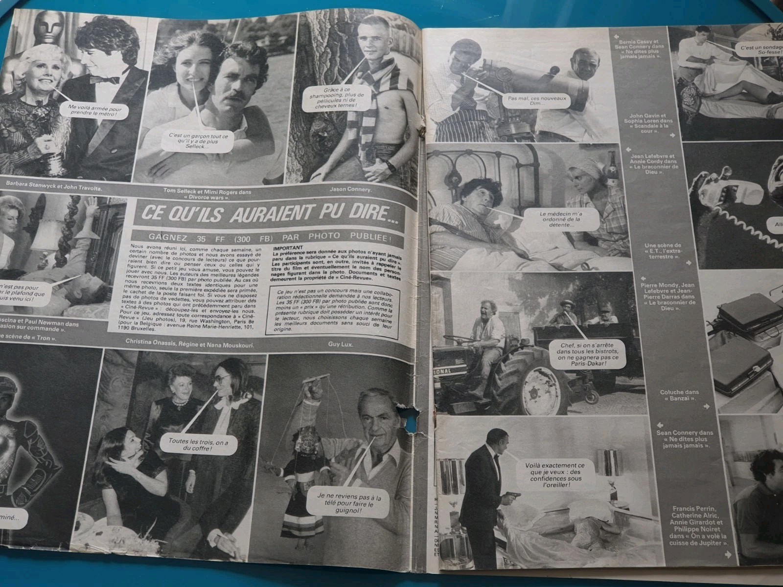 CINE REVUE 1983 SUPERMAN CHRISTOPHER REEVE TANYA ROBERTS BALSAM STALLONE GERE