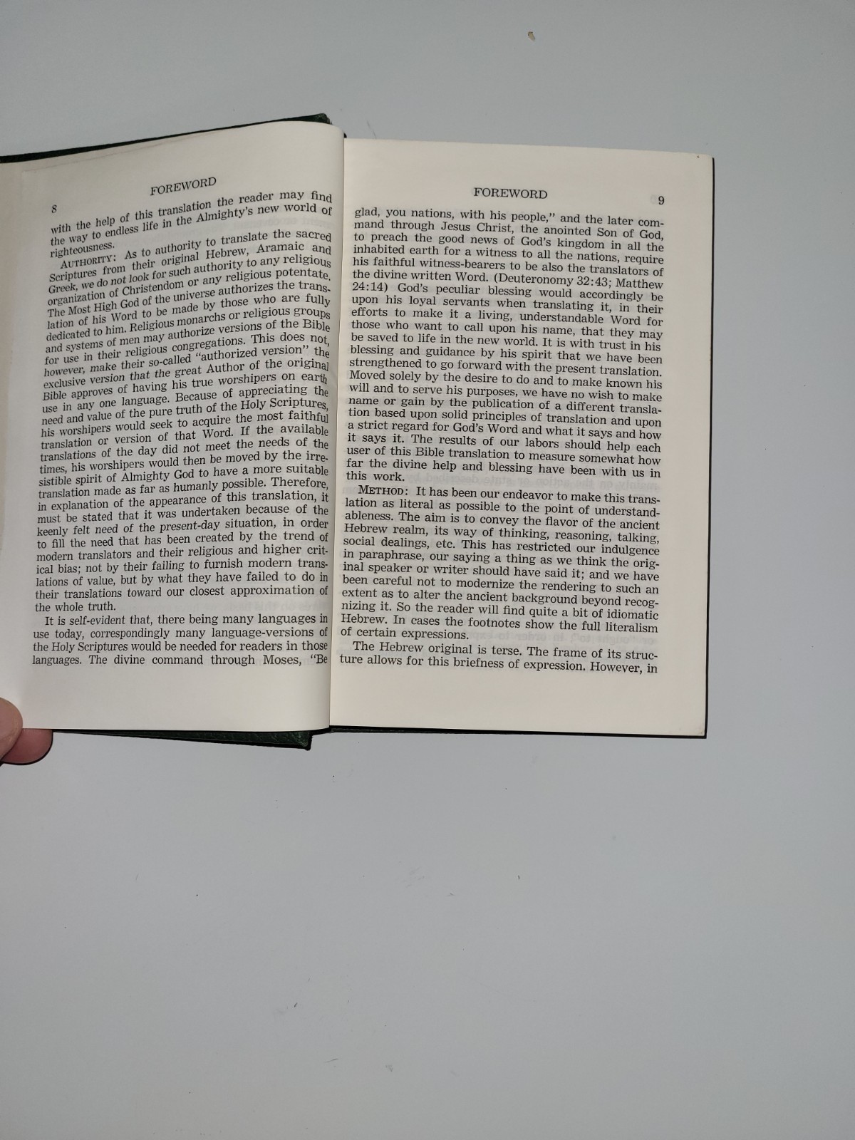 New World Translation of the HEBREW SCRIPTURES 1953 1st Edition Yankee Stadium