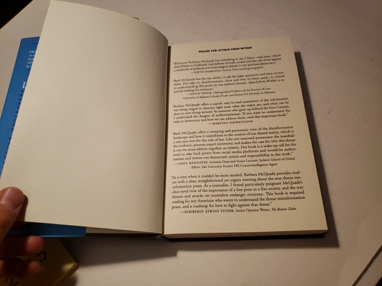 Attack from Within: How Disinformation Is Sabotaging by Barbara McQuade SIGNED