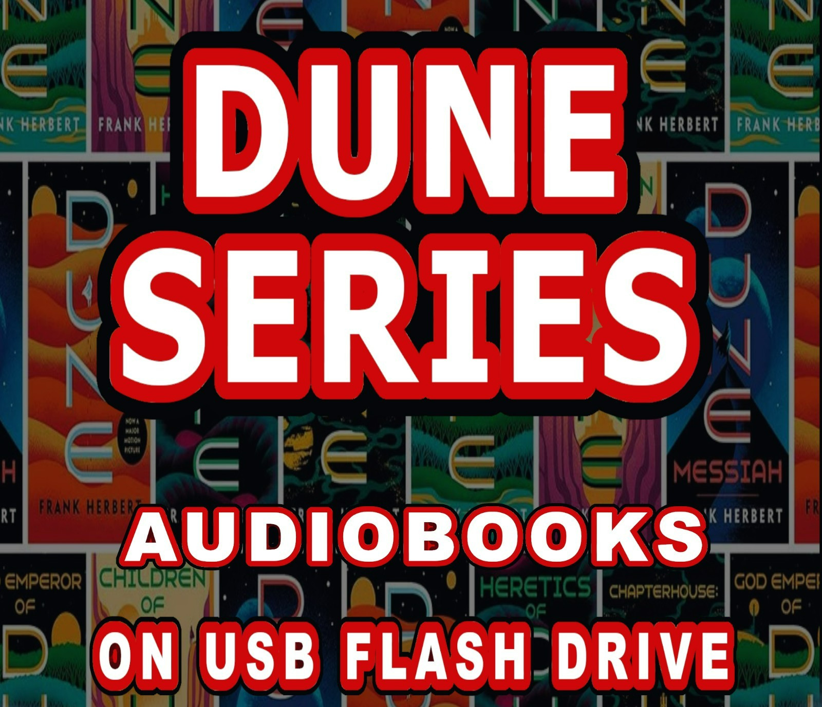 Dune Audiobook Collection Frank Herbert all 25 books on USB FLASH DRIVE