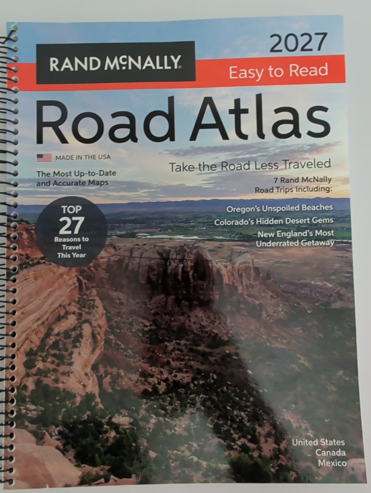 2027 Easy to Read Midsize Road Atlas