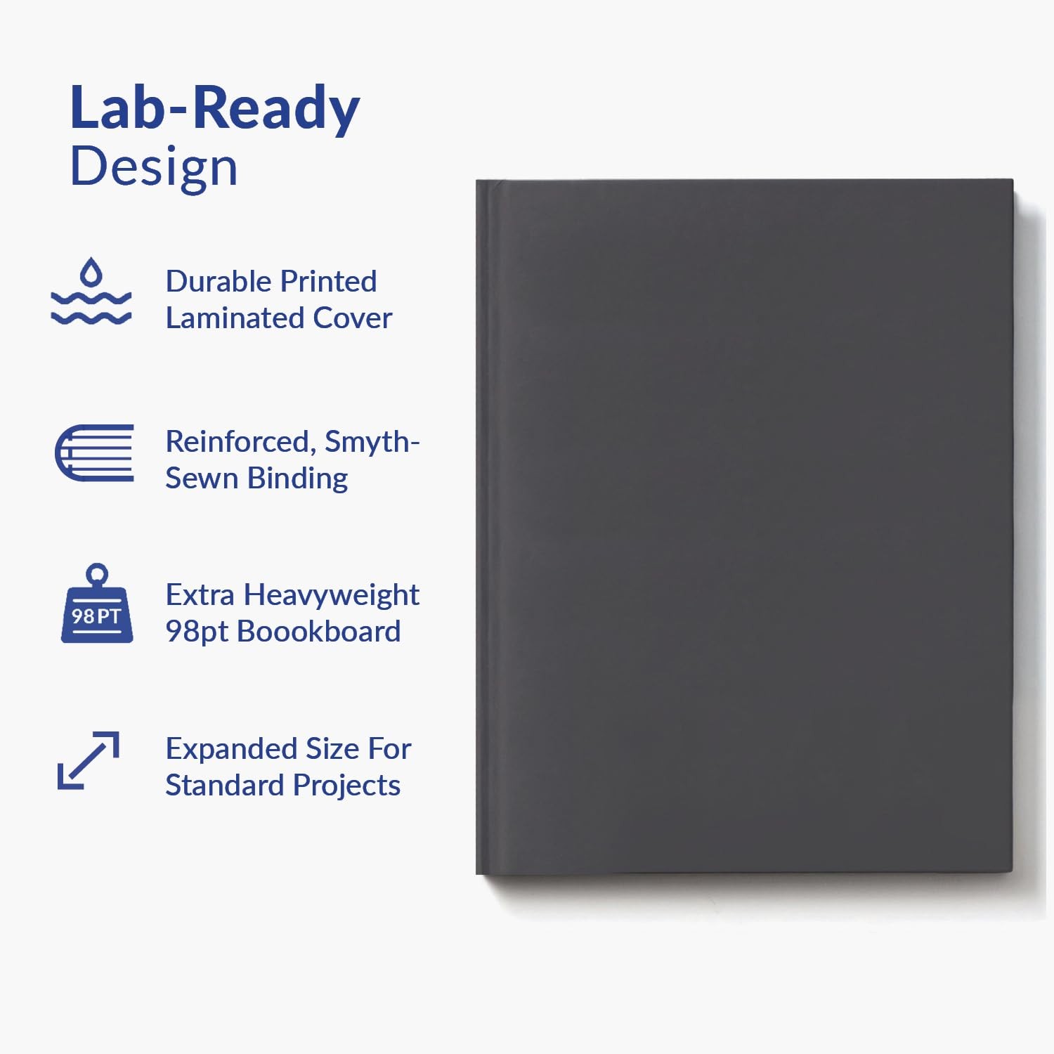 Advanced E7-C Expanded Hardcover Lab Notebook, 9.25 x 11.75 in (23.5 x 30 cm)…