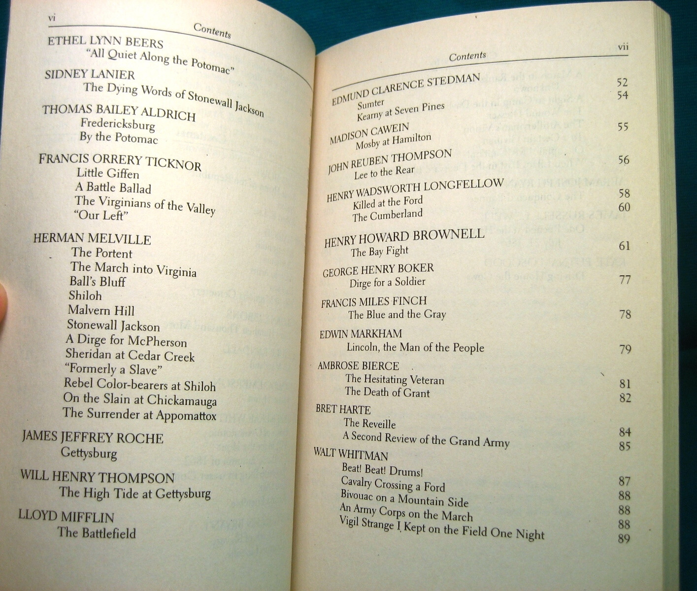 American Civil War Poetry An Anthology Soldiers Various Paul Negri Like NEW 1997
