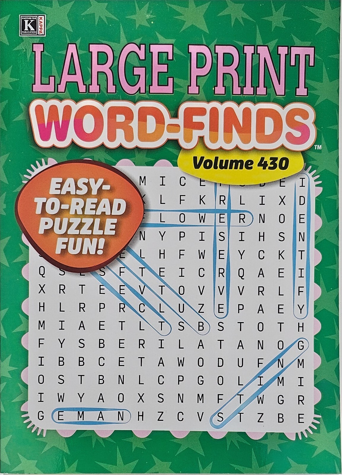 Kappa Large Print Word-Finds Puzzle Books, Largest Selection of Volumes. U-PICK!