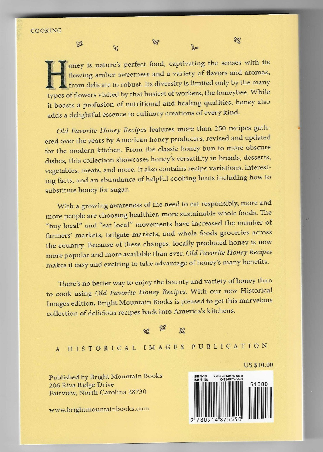 “Old Favorite Honey Recipes” 250+ Recipes Revised & Updated 138 pages PB