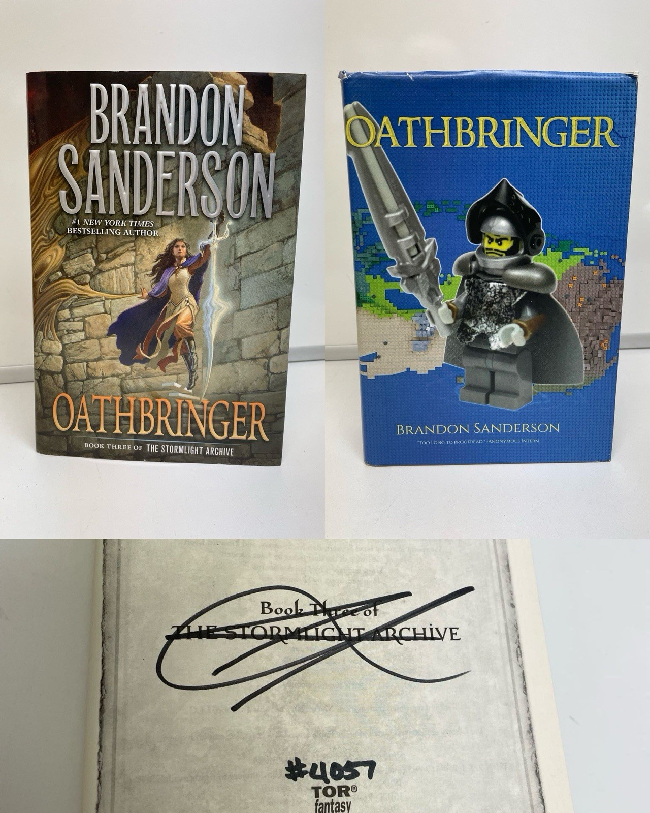 *RARE!* W/ Rare Cover! Signed & Hand-Numbered Oathbringer Brandon Sanderson Read