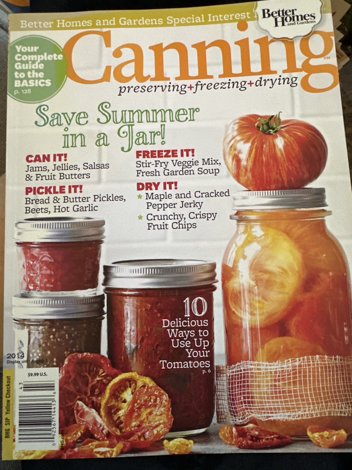 BHG Canning Preserving Freezing Drying Magazine 2014 Recipes & Basics