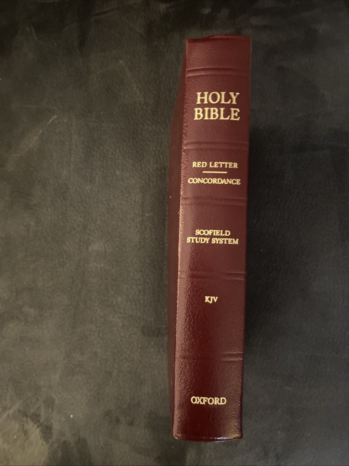 The Scofield® Study Bible – KJV – Burgundy Leather Red Letter