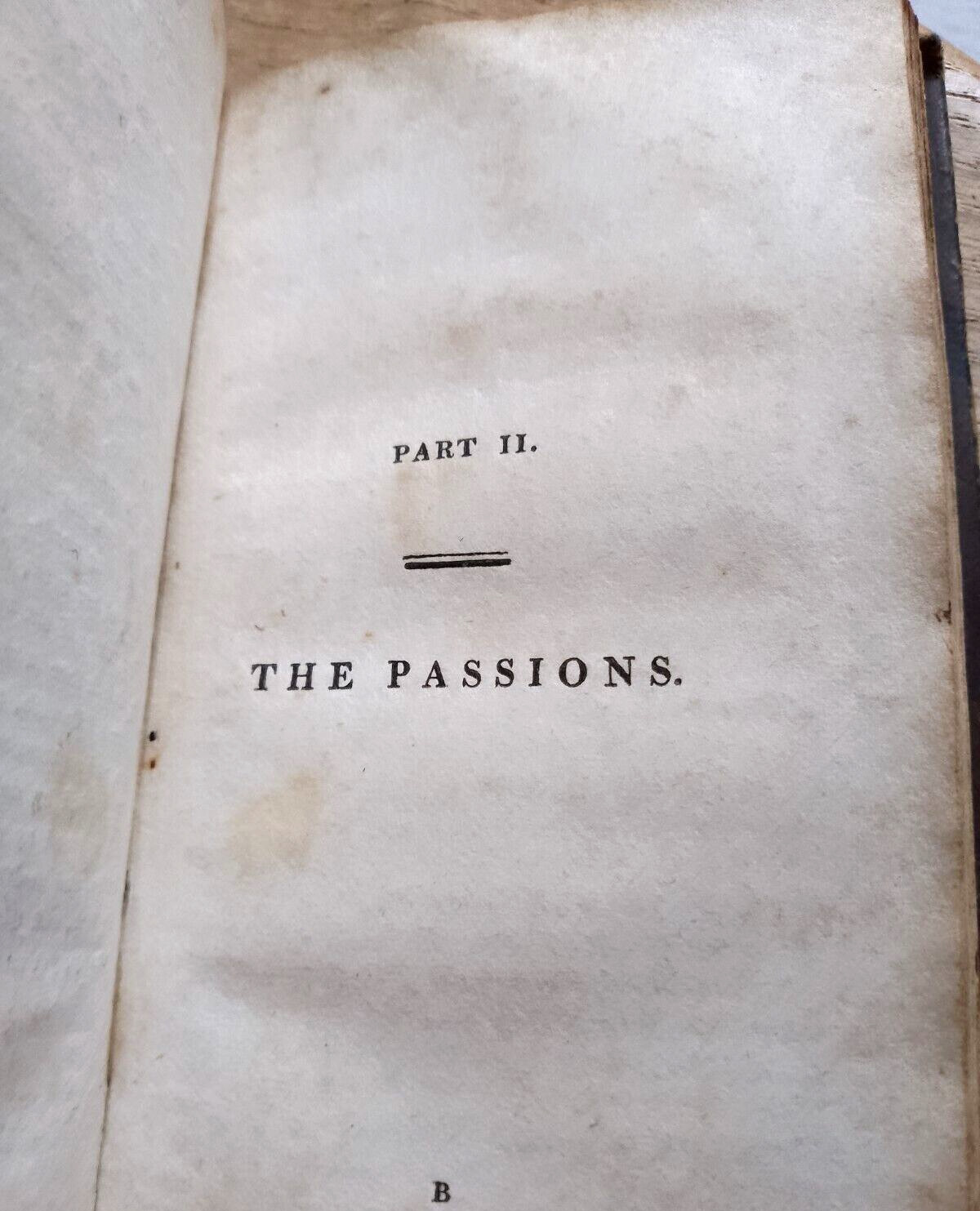 Antiquarian, miniature leather binding 12cm x 7cm The Economy of Human Life 1808