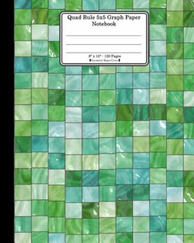 Quad Rule 5×5 Graph Paper Not. 8 X 10. 120 Pages. Geometric Shapes Cover: Shi…