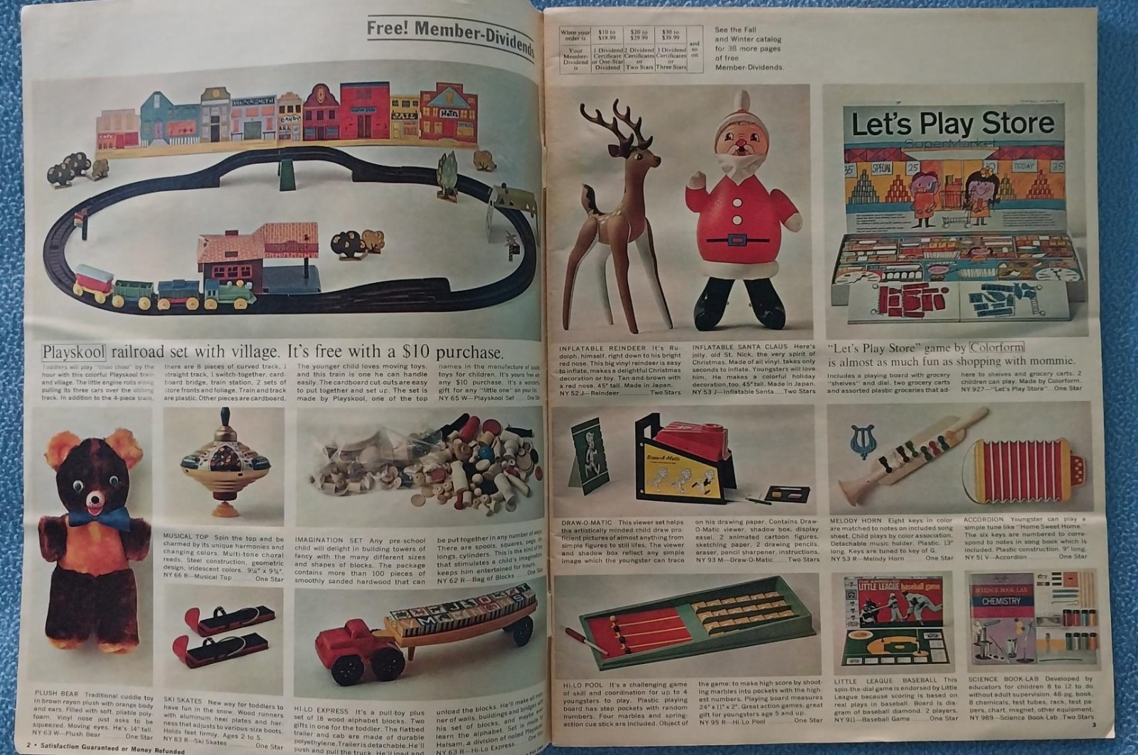 1964 Popular Club Plan Christmas Catalog – 58 pages of toys – clothes housewares