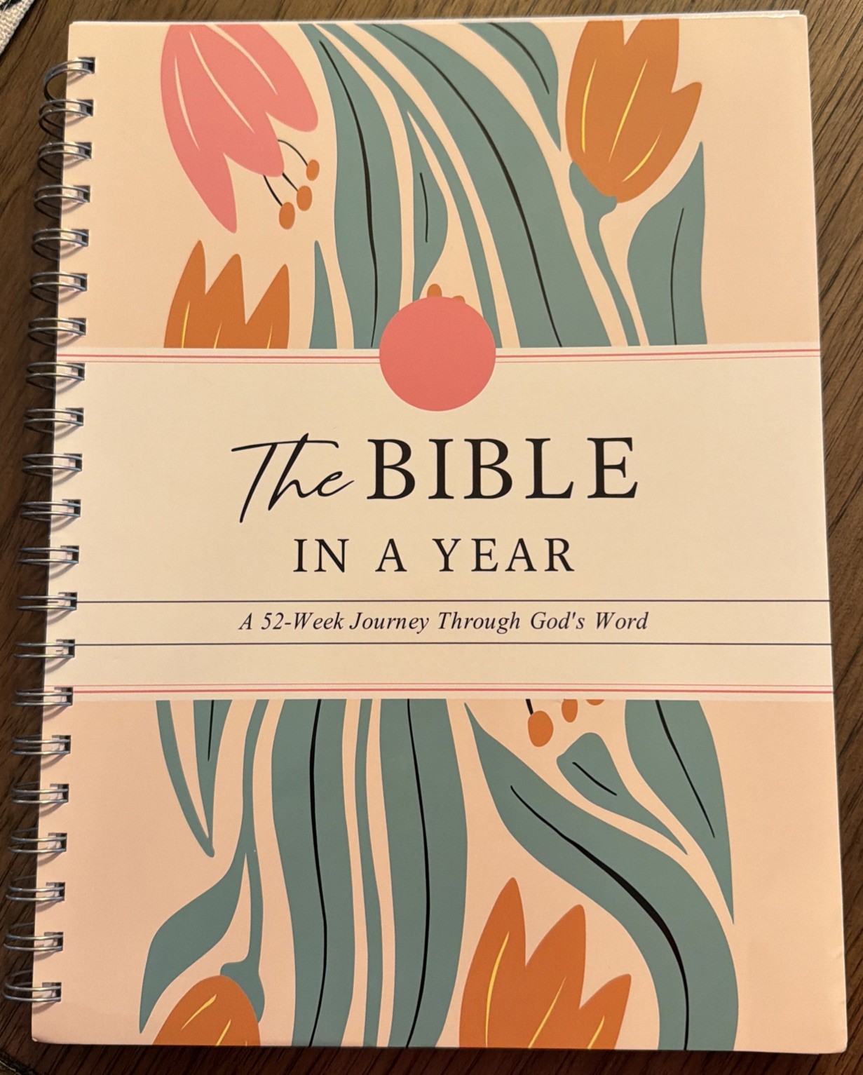 New – The Bible in a Year: 52-Week Journey Through God’s Word, Spiral Bound