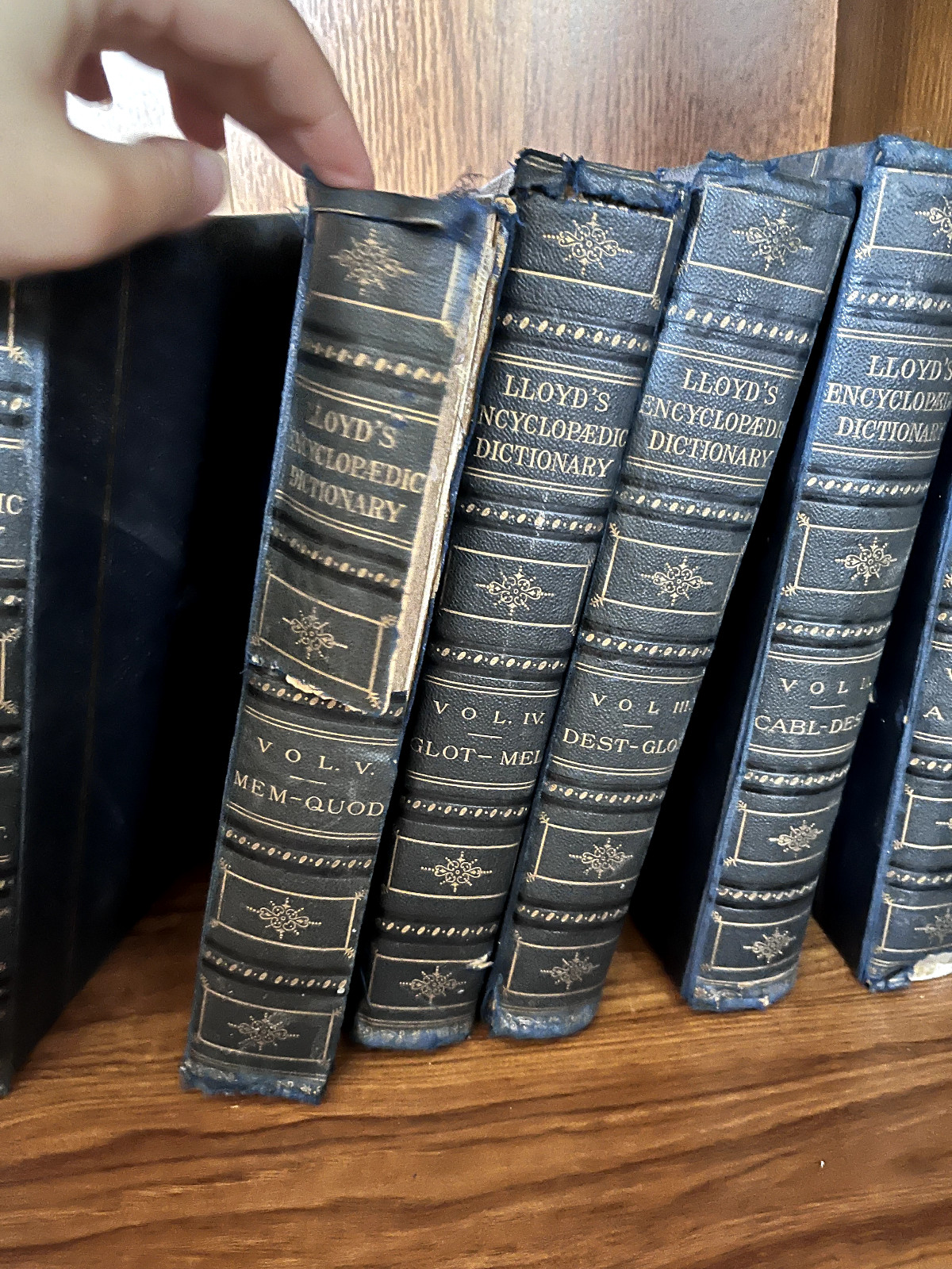 Lloyds encyclopaedic dictionary 1895 – 7 volumes (26cm x 18.5cm approx)