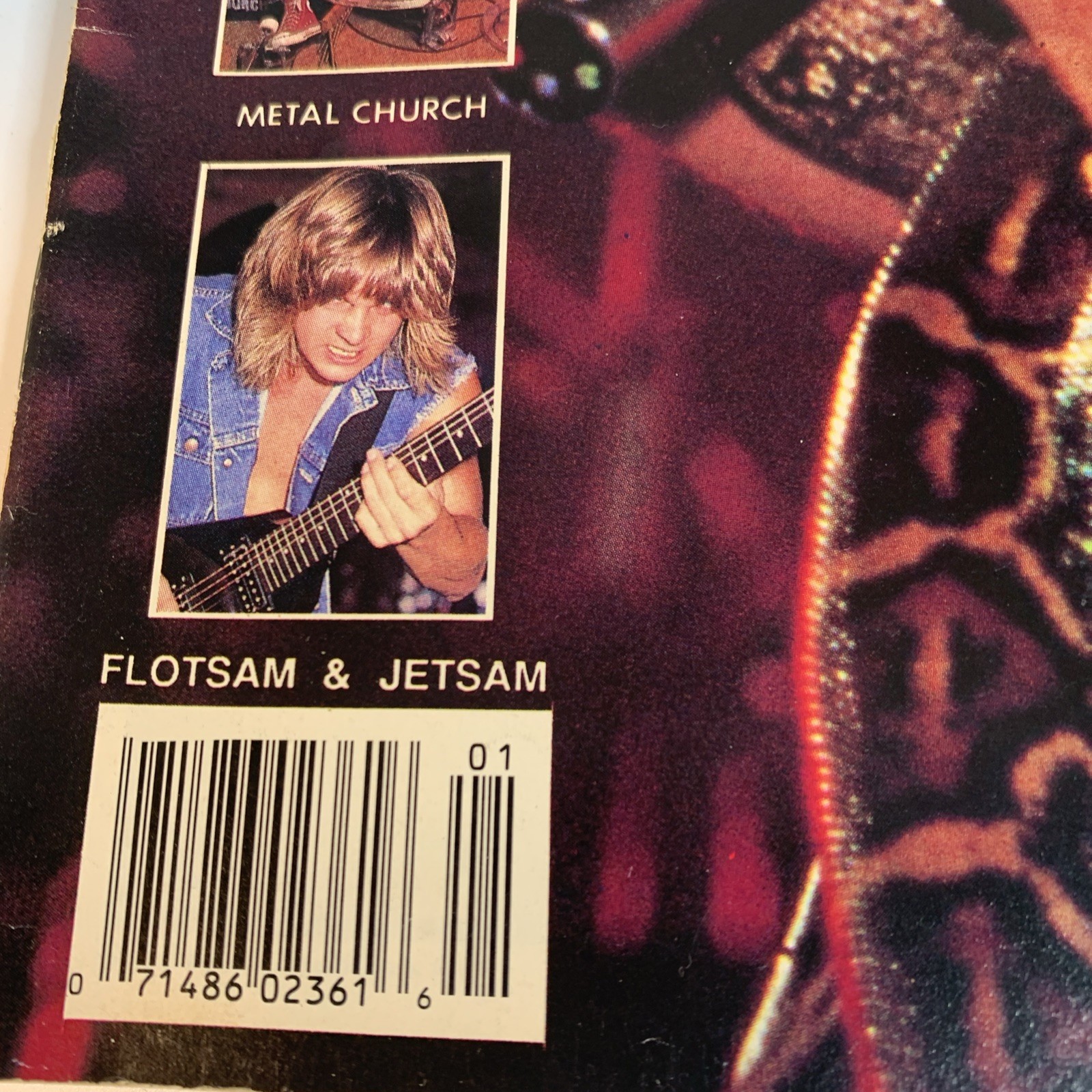 January 1986 Aardschok Magazine Alice Cooper Metallica Metal Church Iron Maiden