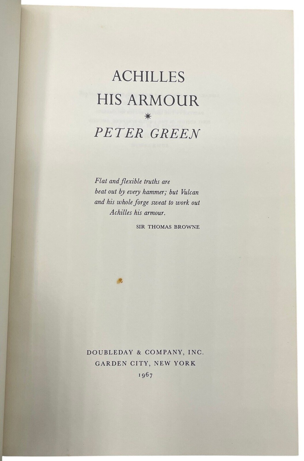 Peter GREEN / Achilles His Armor 1st Edition 1967