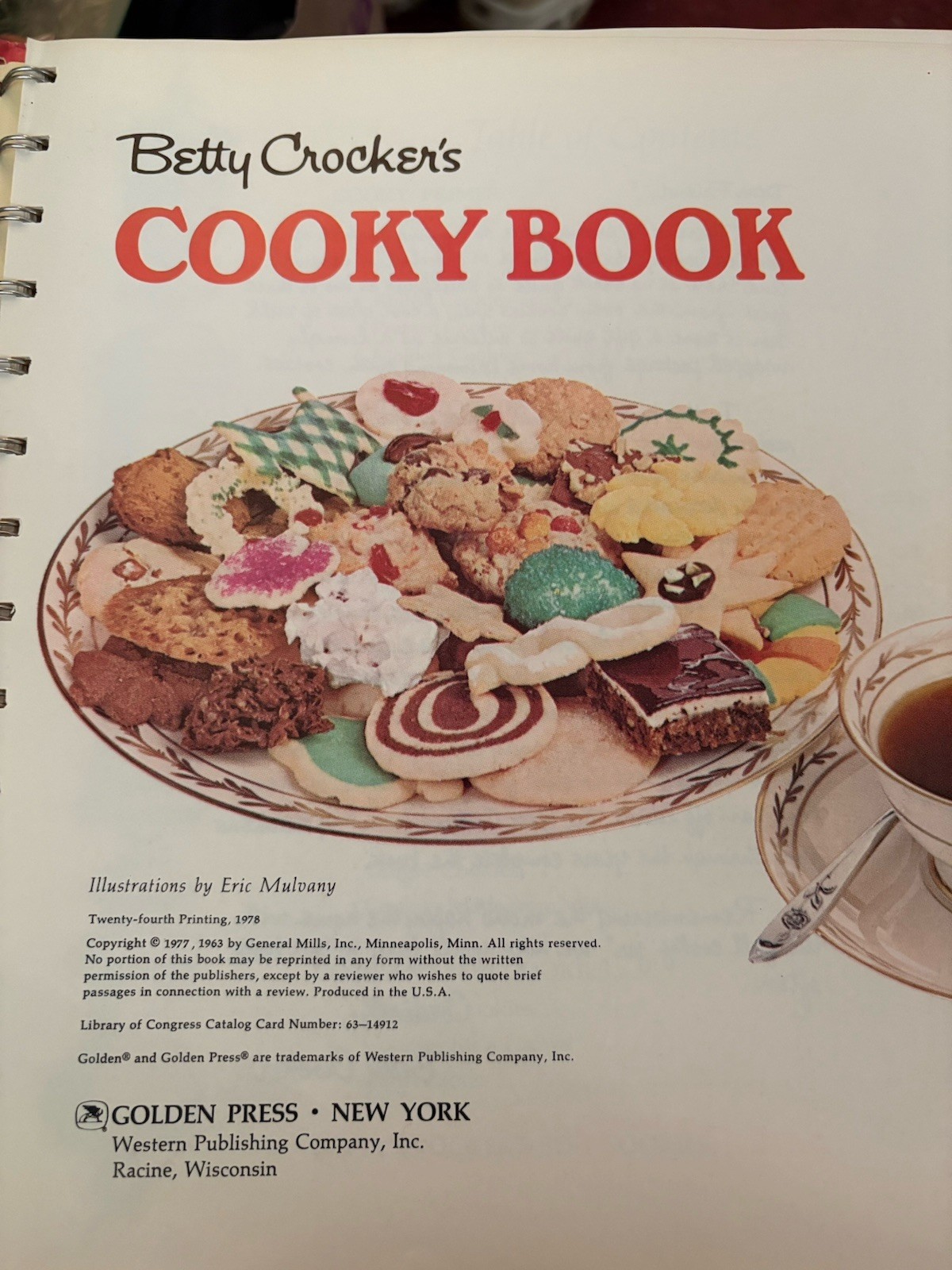 Betty Crocker’s Cooky Book Cook Book 1978 ~ 24th Printing ~ Very good