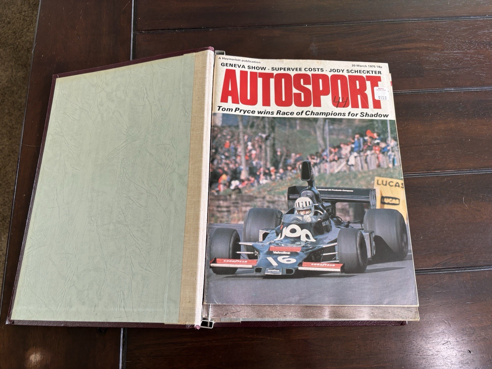 March 1975 – July 1975 AUTOSPORT Magazines (14) In Custom Binder
