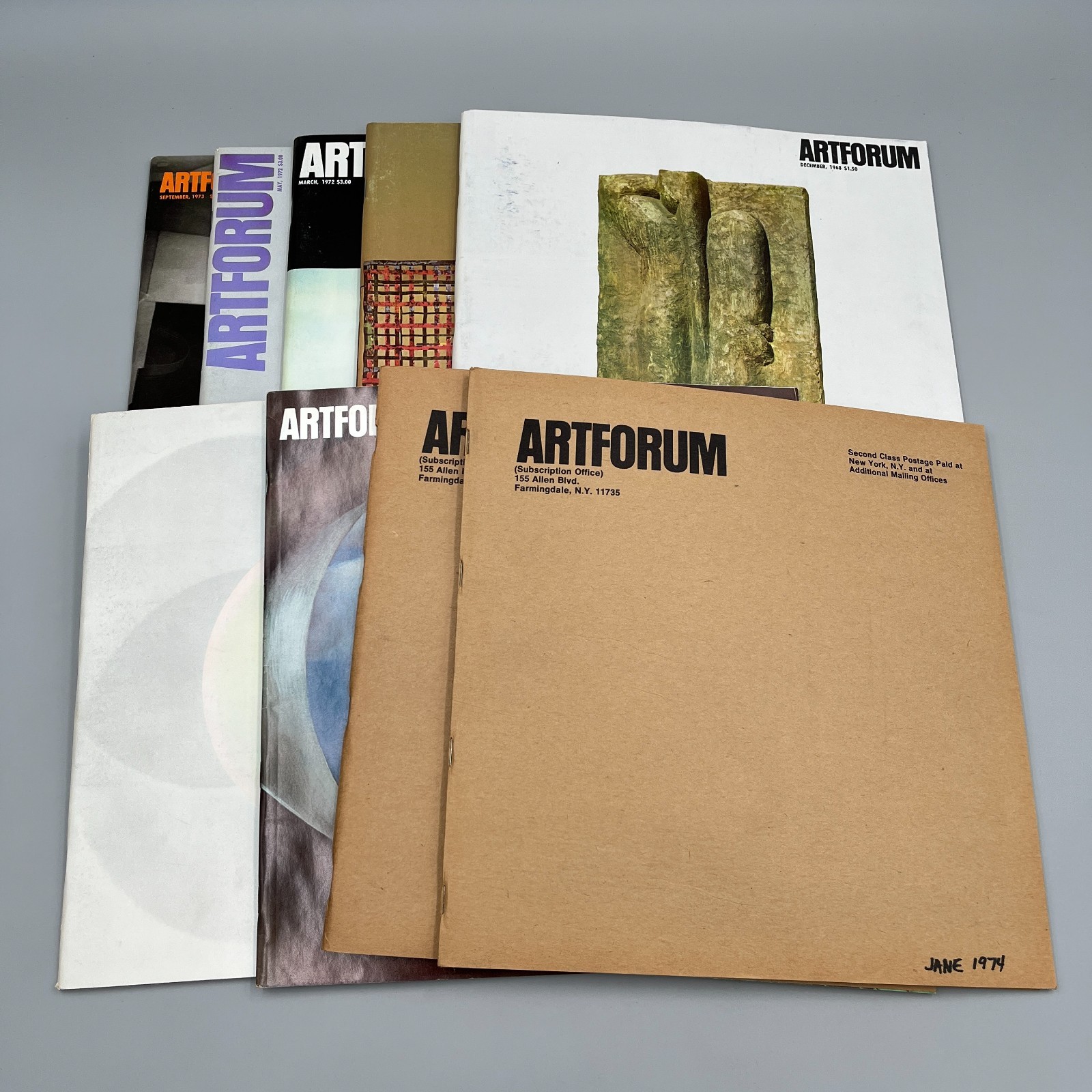 VINTAGE Artforum Art Magazine Back Issue Lot – 1960s 1970s – Select Your Issue