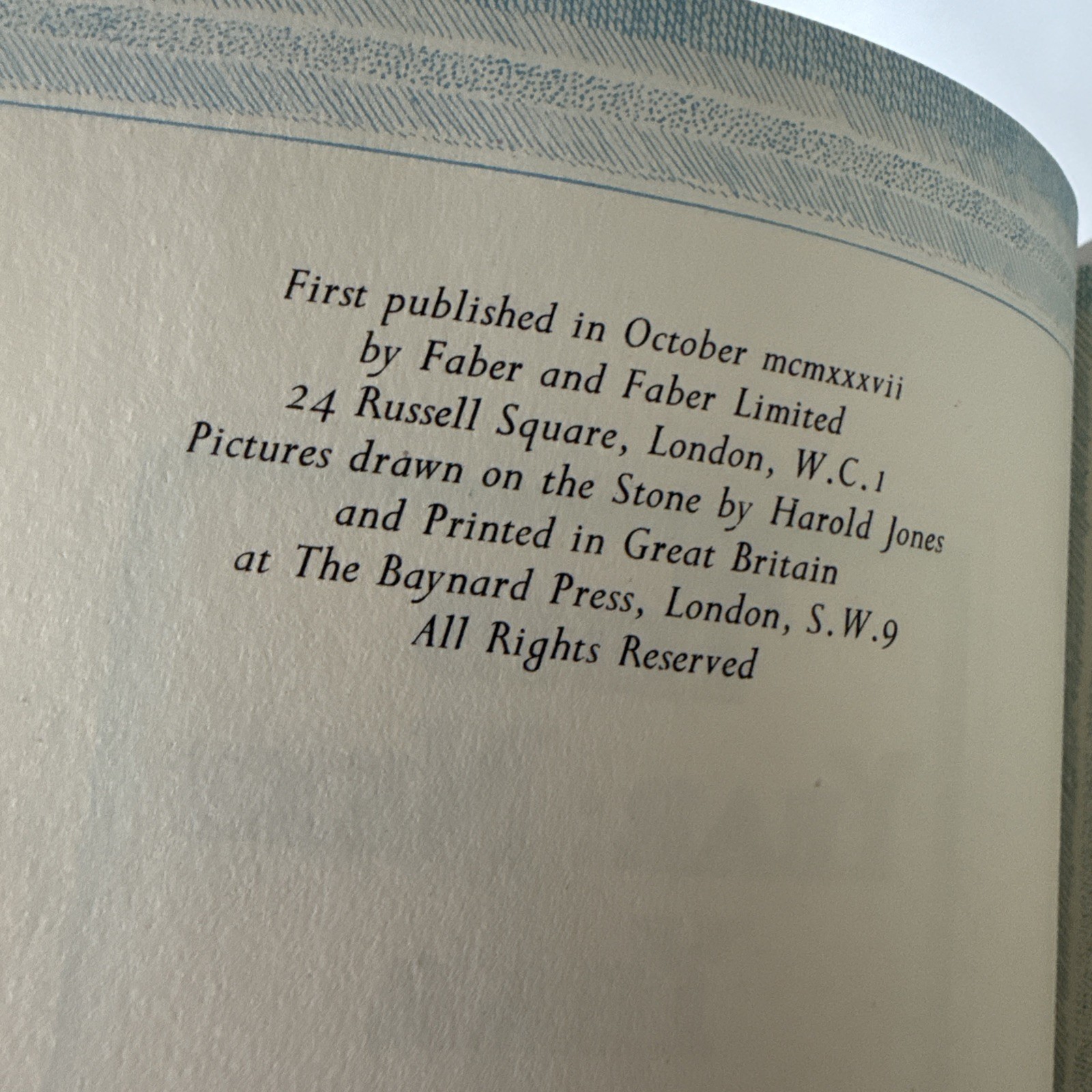 This Year Next Year By Walter De La Mare & Harold Jones 1937 Signed First Ed