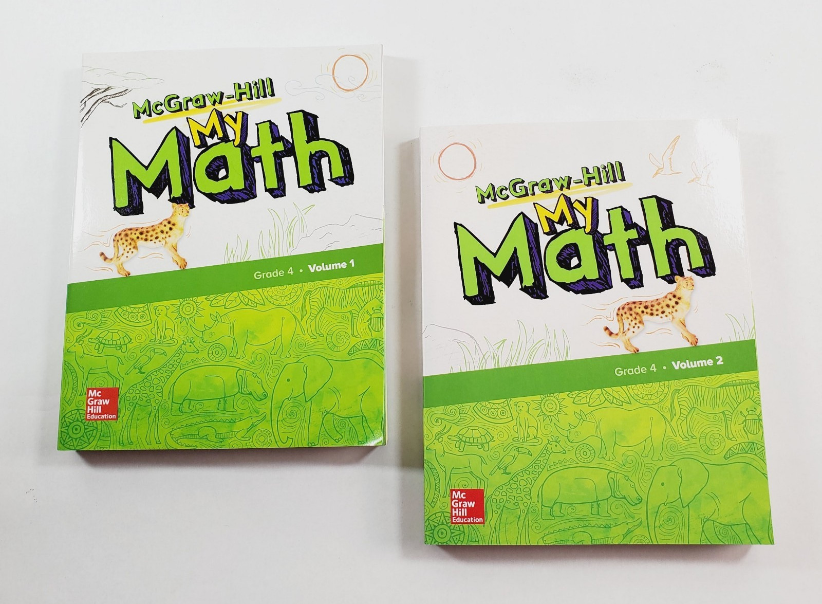 McGraw-Hill My Math Book Grade 4 Volumes 1 and 2 Student Edition Workbooks PB