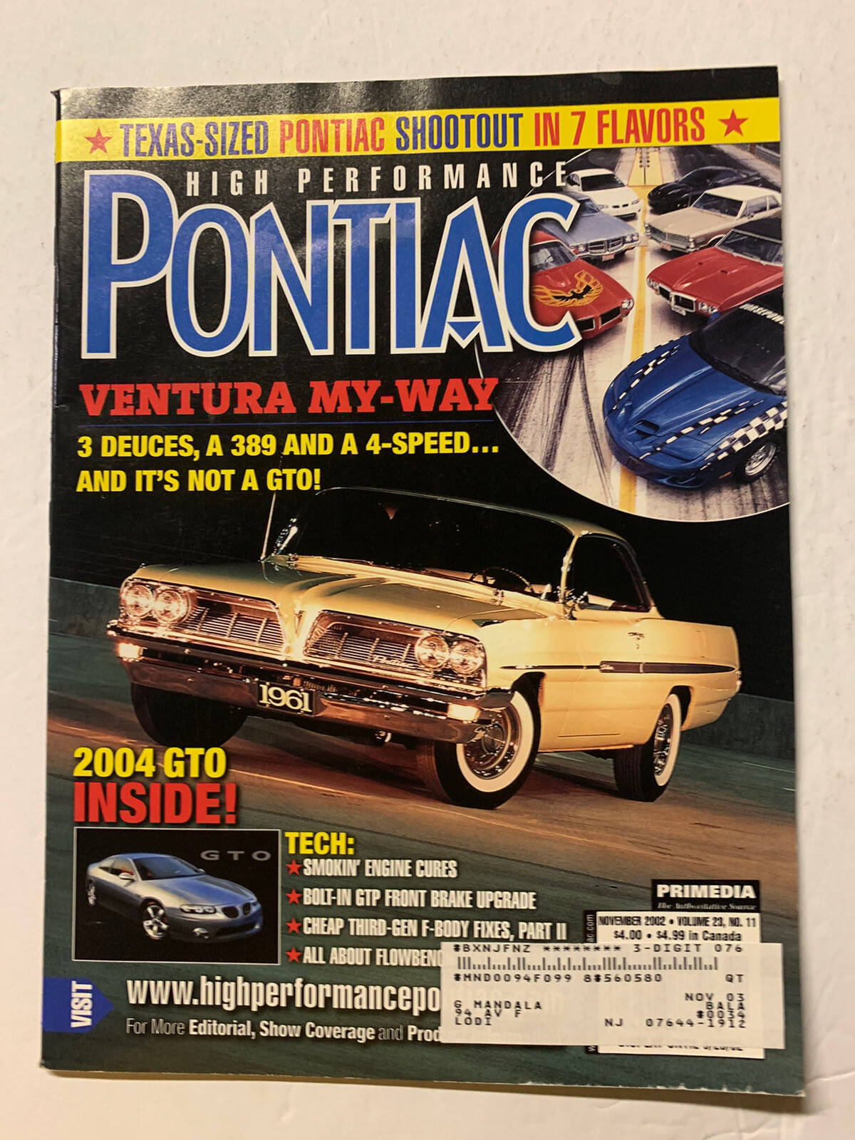 Pontiac MAGAZINE 2002… 12 In Total Near Mint-Mint None Finer